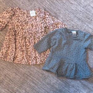 Floral and Polka Dot Baby Tops